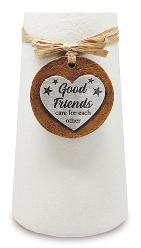 Message Vase - Good Friends - The Christian Gift Company