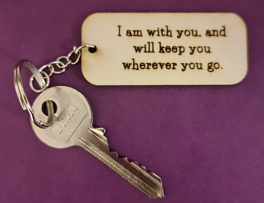 With You Keyring - The Christian Gift Company