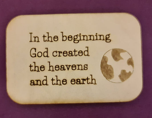 In The Beginning Magnet - The Christian Gift Company