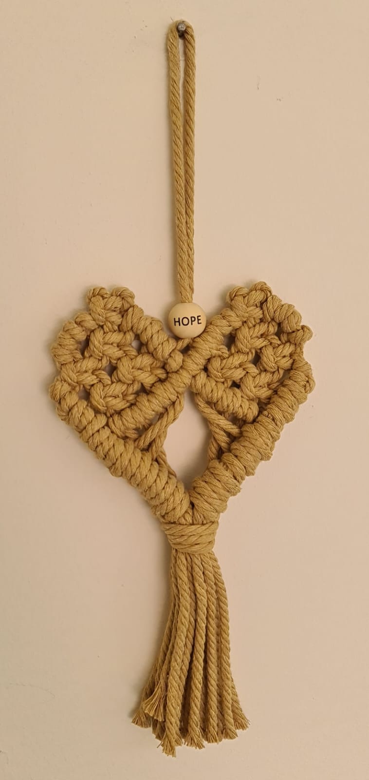 Hope Macrame Heart - The Christian Gift Company