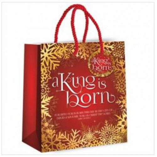 Gift Bag - A King Is Born - The Christian Gift Company
