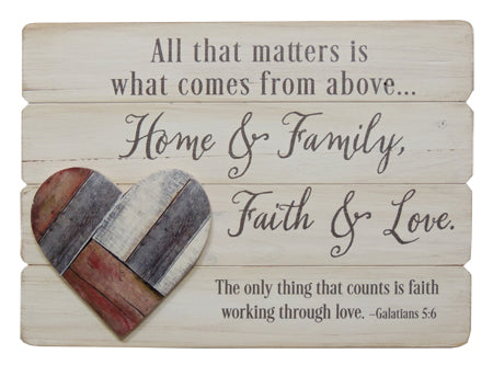 Wood Prayer Plaque/All That Matters is... - The Christian Gift Company