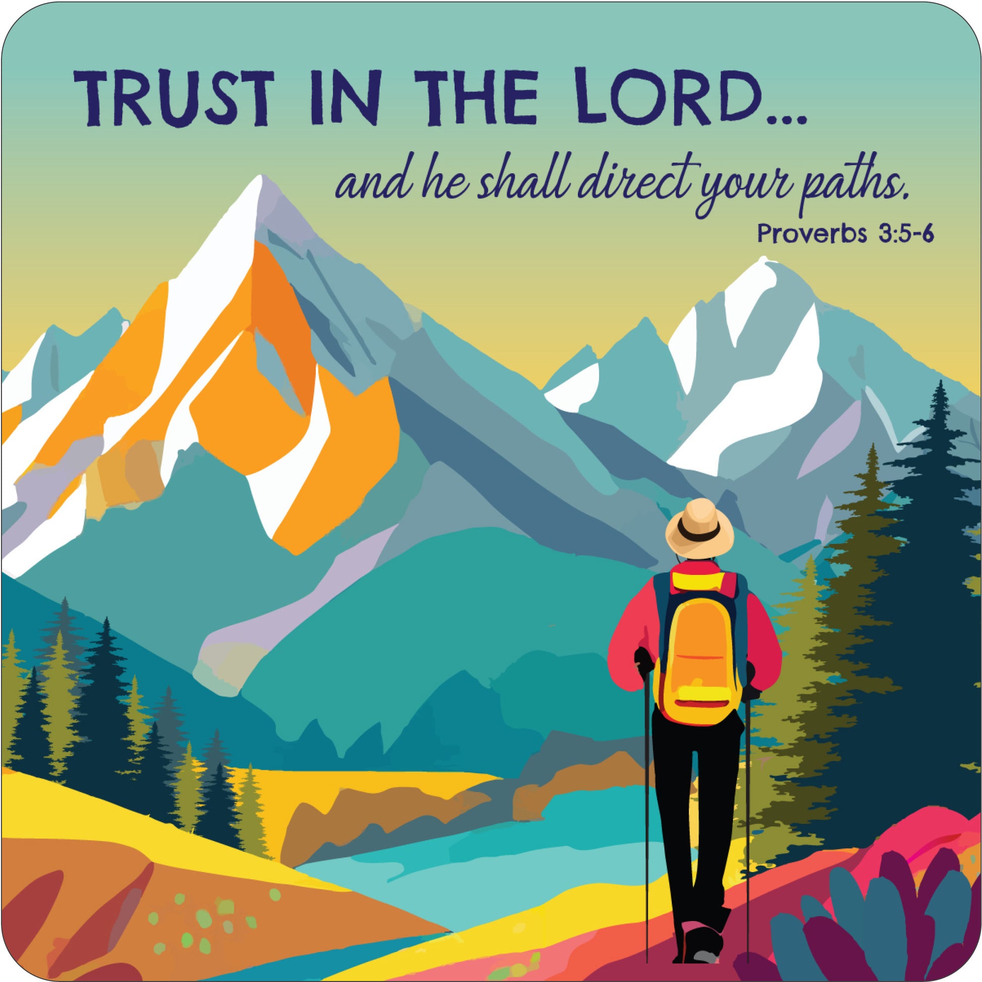 Trust in the Lord coaster - The Christian Gift Company