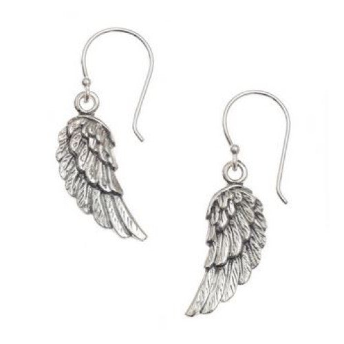 Sterling Silver Angel Wing Earrings - The Christian Gift Company