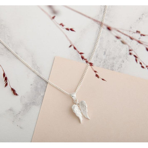 Sterling Silver Angel Wing Necklace - The Christian Gift Company
