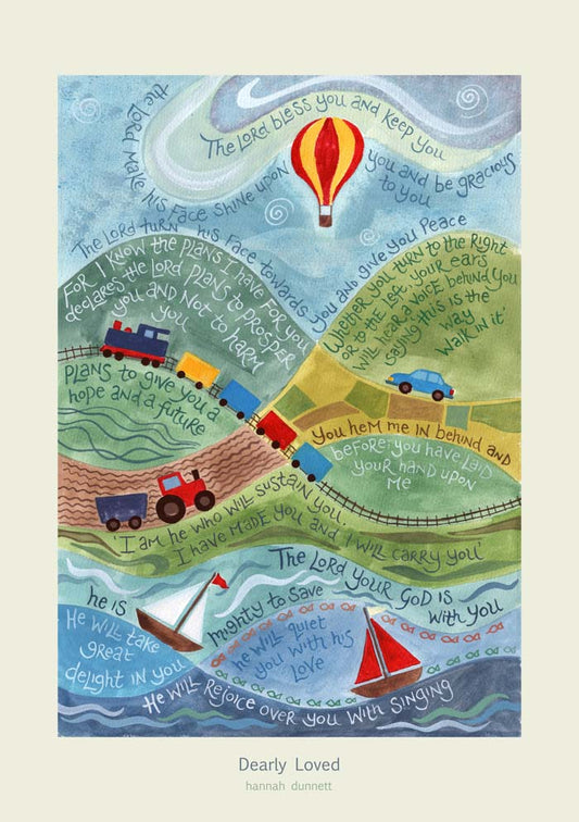 Hannah Dunnett Dearly Loved A3 Poster - The Christian Gift Company