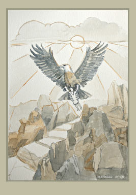 Eagle's wings A4 Print - The Christian Gift Company