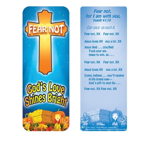 Fear Not God’s Love Shines Bright Jumbo Bookmark - The Christian Gift Company