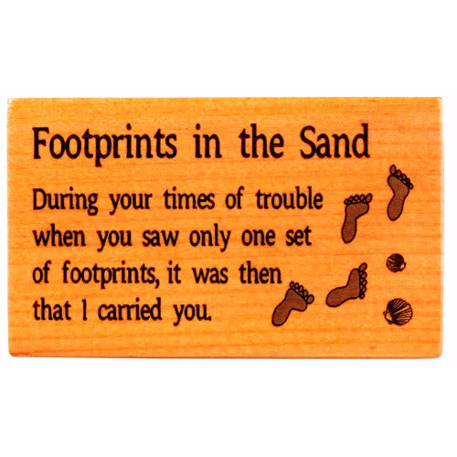 Wooden Magnet Footprints - The Christian Gift Company
