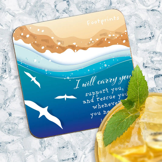 Footprints Coaster - The Christian Gift Company