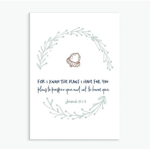 I Know The Plans Calm Range Greetings Card - The Christian Gift Company
