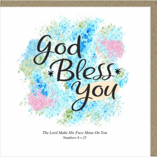 God Bless You Greetings Card - The Christian Gift Company