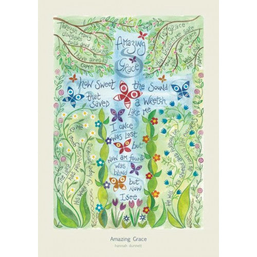 Hannah Dunnett Amazing Grace A4 Print - The Christian Gift Company