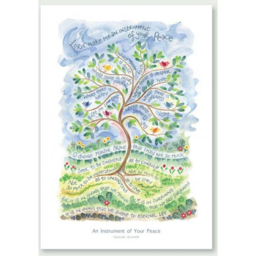 Hannah Dunnett An Instrument Of Your Peace Poster - The Christian Gift Company
