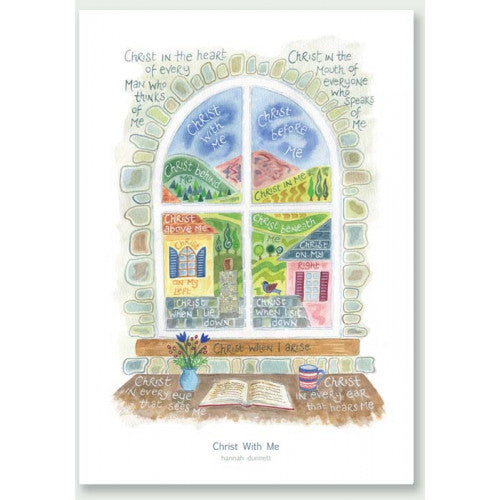 Hannah Dunnett Christ With Me Poster - The Christian Gift Company