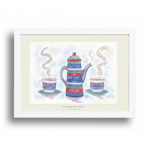 Hannah Dunnett Encourage One Another A4 Print - The Christian Gift Company