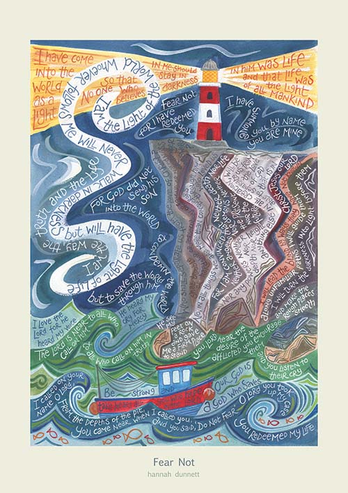 Hannah Dunnett Fear Not Card - The Christian Gift Company