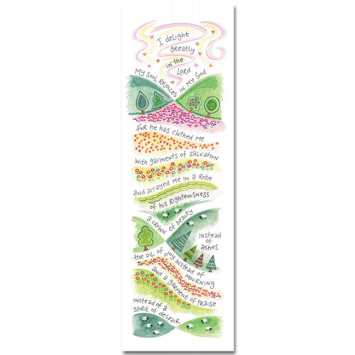 Hannah Dunnett Bookmark Garment Of Praise - The Christian Gift Company