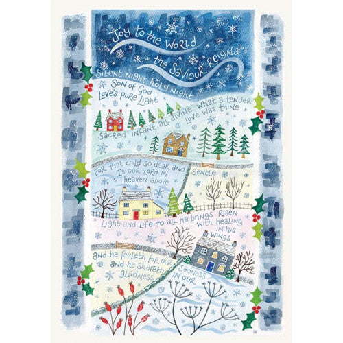 Hannah Dunnett Single Light & Life Christmas Card A5 - The Christian Gift Company