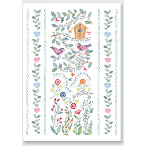 Hannah Dunnett Love Is Patient Card - The Christian Gift Company