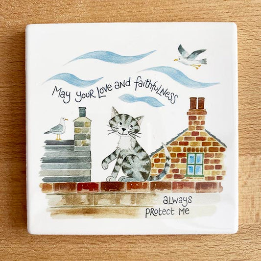 Love and Faithfulness Hannah Dunnett coaster - The Christian Gift Company