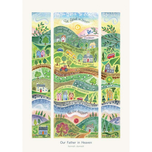 Hannah Dunnett Our Father In Heaven A3 Poster - The Christian Gift Company