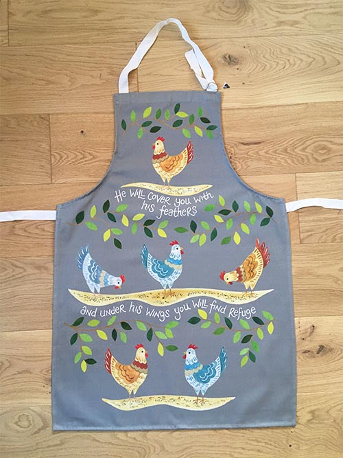 Hannah Dunnett Under His Wings Apron - The Christian Gift Company