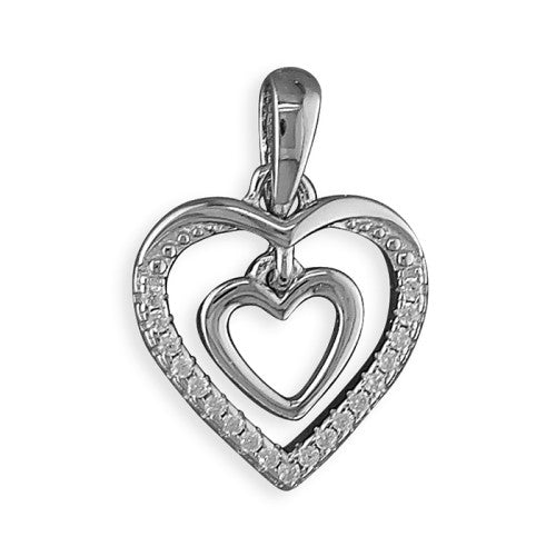 Heart Within A Heart Necklace - The Christian Gift Company