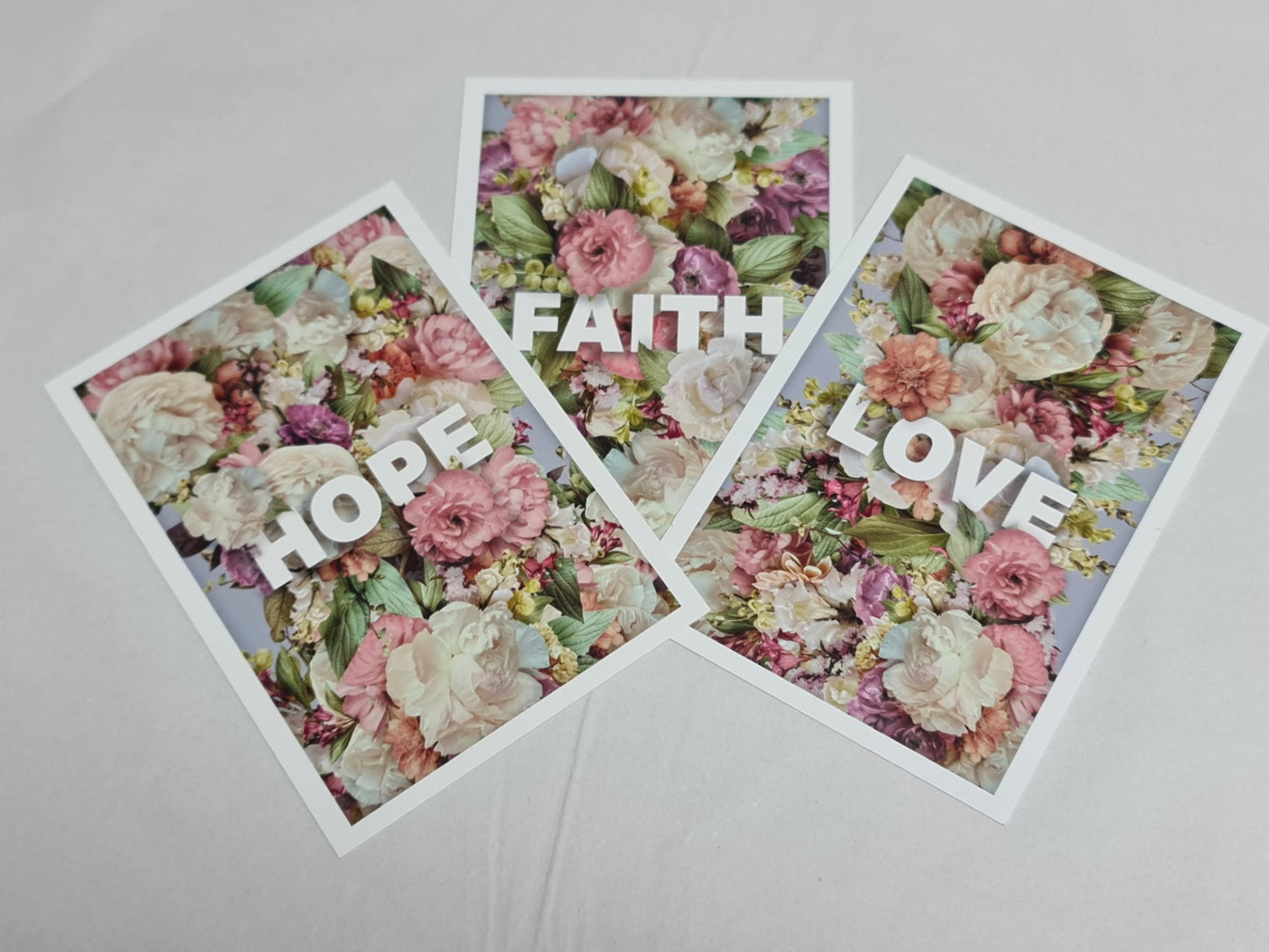 Hope Faith Love Postcards - The Christian Gift Company
