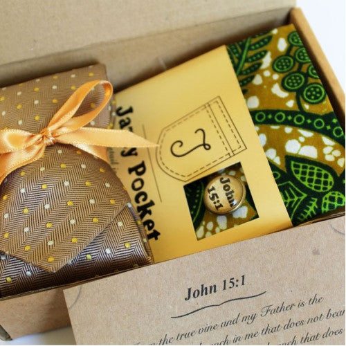 Jazzy Pocket Square - True Vine - The Christian Gift Company