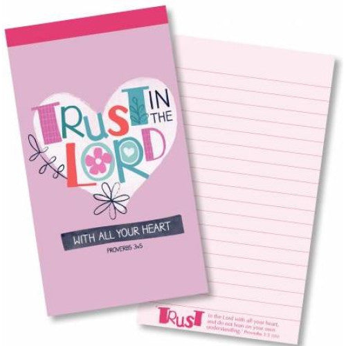Jotter Pad Trust In The Lord - The Christian Gift Company