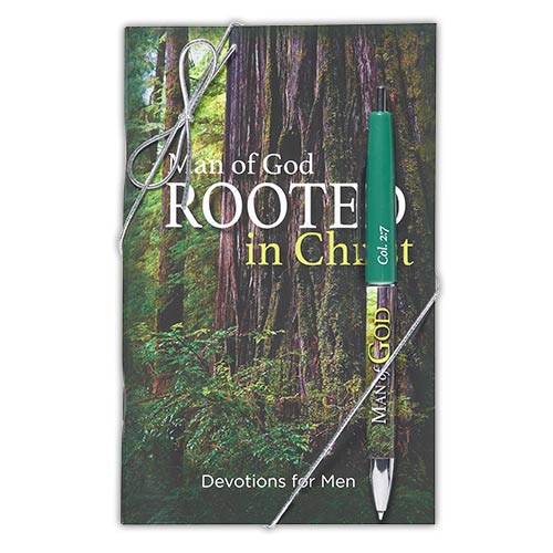 Man Of God Rooted In Christ Devotional & Pen Set - The Christian Gift Company