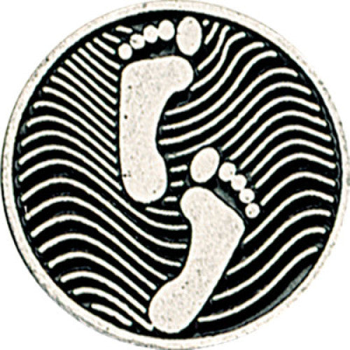 Round Metal Footprints Token - The Christian Gift Company