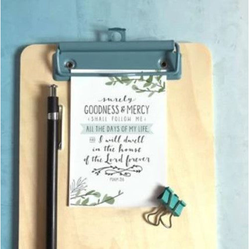 Mini Card: Surely Goodness & Mercy - The Christian Gift Company