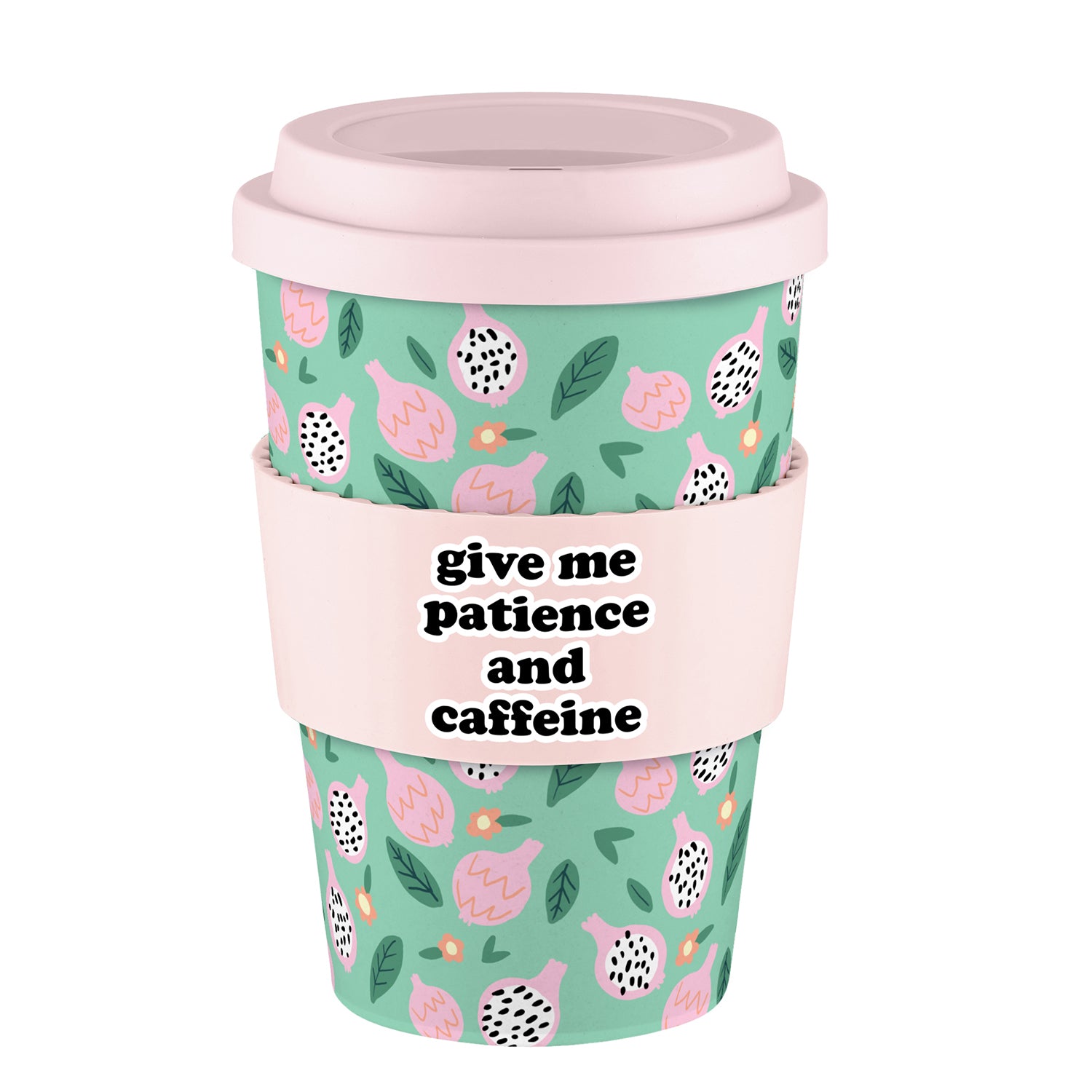 Bamboo Cup – Patience & Caffeine - The Christian Gift Company