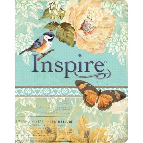 Inspire Journalling Bible Blue/Cream - The Christian Gift Company