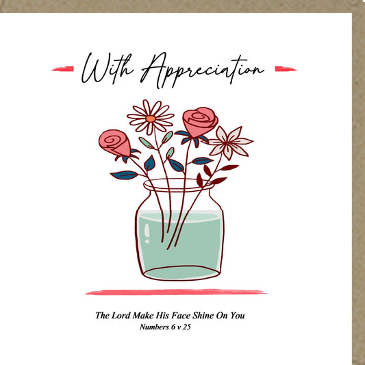 With Appreciation Greetings Cards - The Christian Gift Company