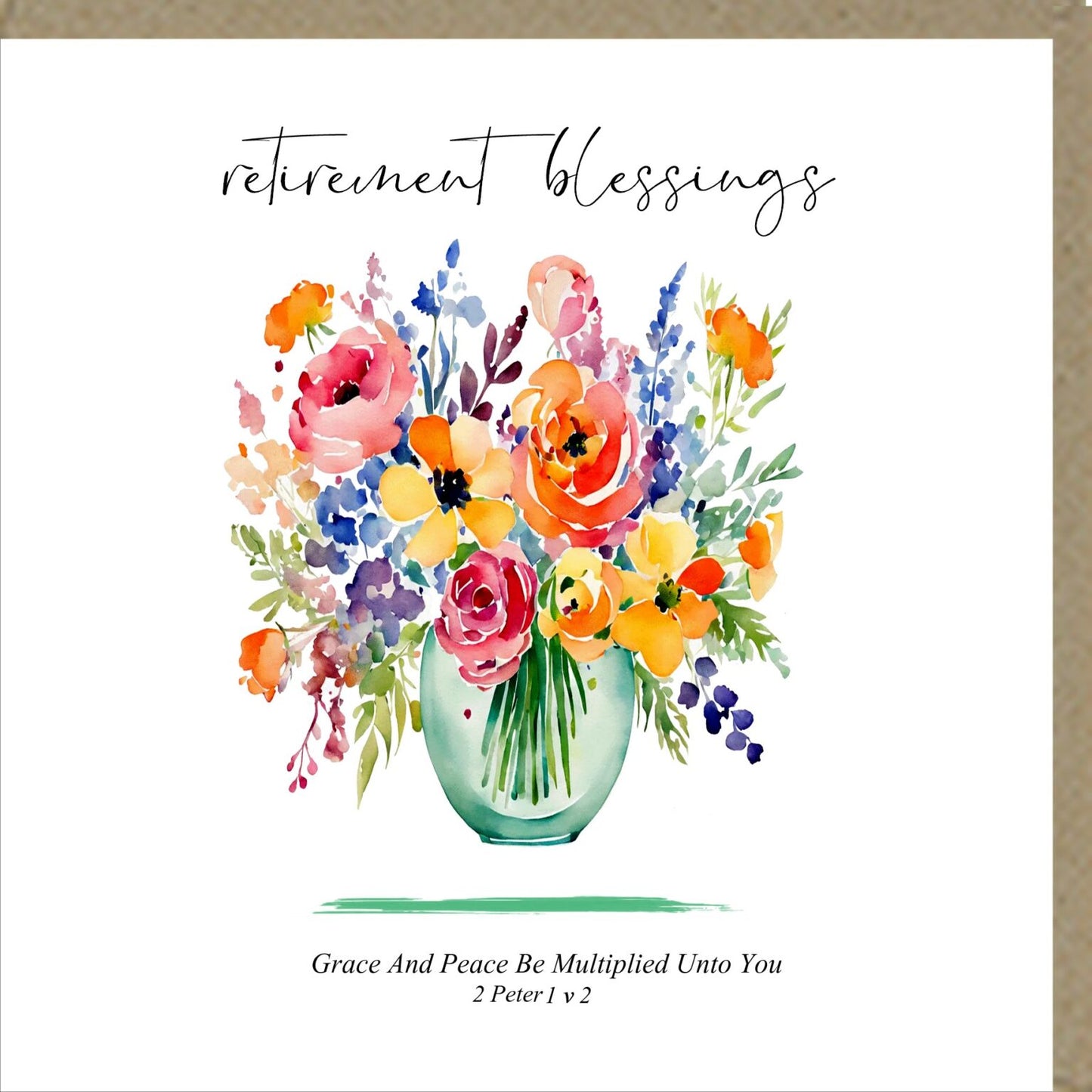 Retirement Blessings Greetings Card - The Christian Gift Company