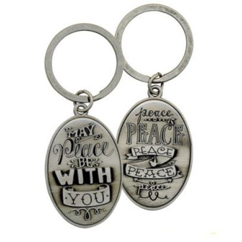 Pewter Keyring Peace - The Christian Gift Company