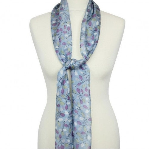 Scarf With Scripture Amelia Blue/Lilac - The Christian Gift Company