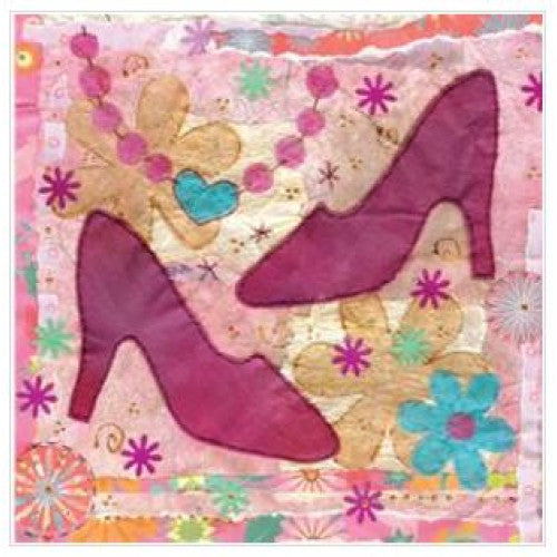 Pink Shoes Small Greetings Small Card - The Christian Gift Company