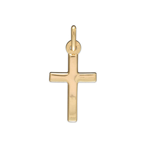 Small Plain Gold Cross - The Christian Gift Company