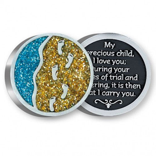 Footprints Precious Child Enamel Token - The Christian Gift Company