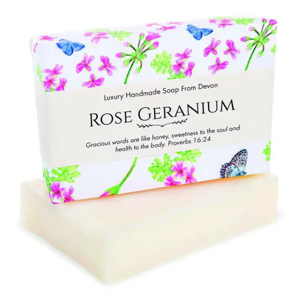 Handmade soap - Rose geranium - The Christian Gift Company