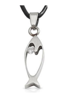 Urban Fish Pendant & CZ - The Christian Gift Company