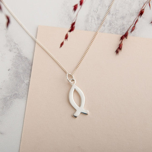 Small Silver Fish Necklace - The Christian Gift Company