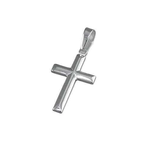 Small Bevel Edged Cross Necklace - The Christian Gift Company