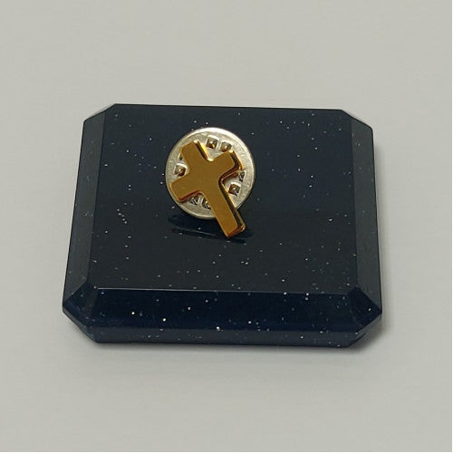 Gilt Cross Lapel Pin - The Christian Gift Company