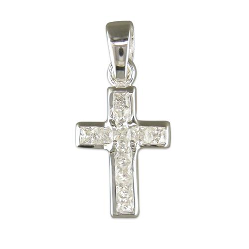 Sparkly Silver Cross Necklace - The Christian Gift Company