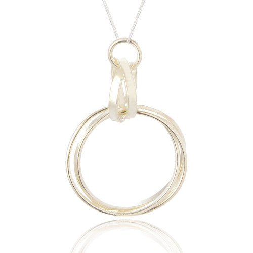 Triple Ring Sterling Silver Necklace - The Christian Gift Company